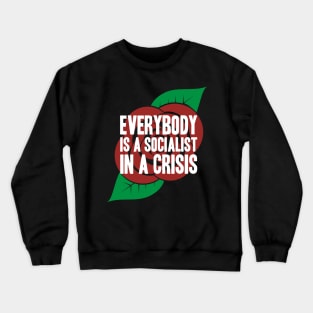 Everybody is a Socialist in a Crisis Crewneck Sweatshirt